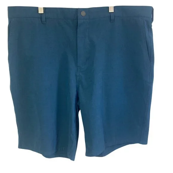 Johnnie O Mens Blue Performance Calcutta Golf Shorts 40 Chino Stretch - Picture 1 of 9